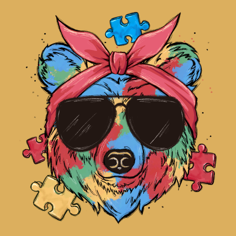 Autism Awareness Bear Premium Hoodie by MaliasSmallBusiness | Teevron