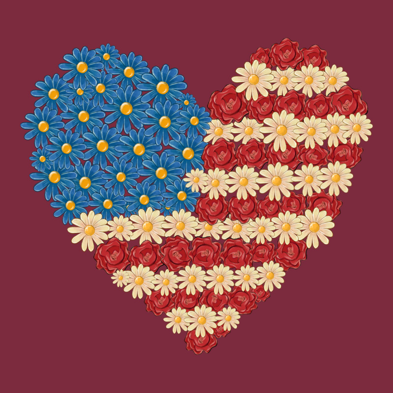 American Heart Flag Premium Hoodie by MaliasSmallBusiness | Teevron