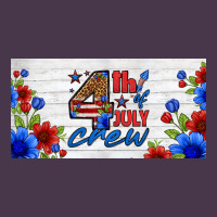 Floral 4th Of July Crew License Plate Heavyweight Hoodie | Teevron