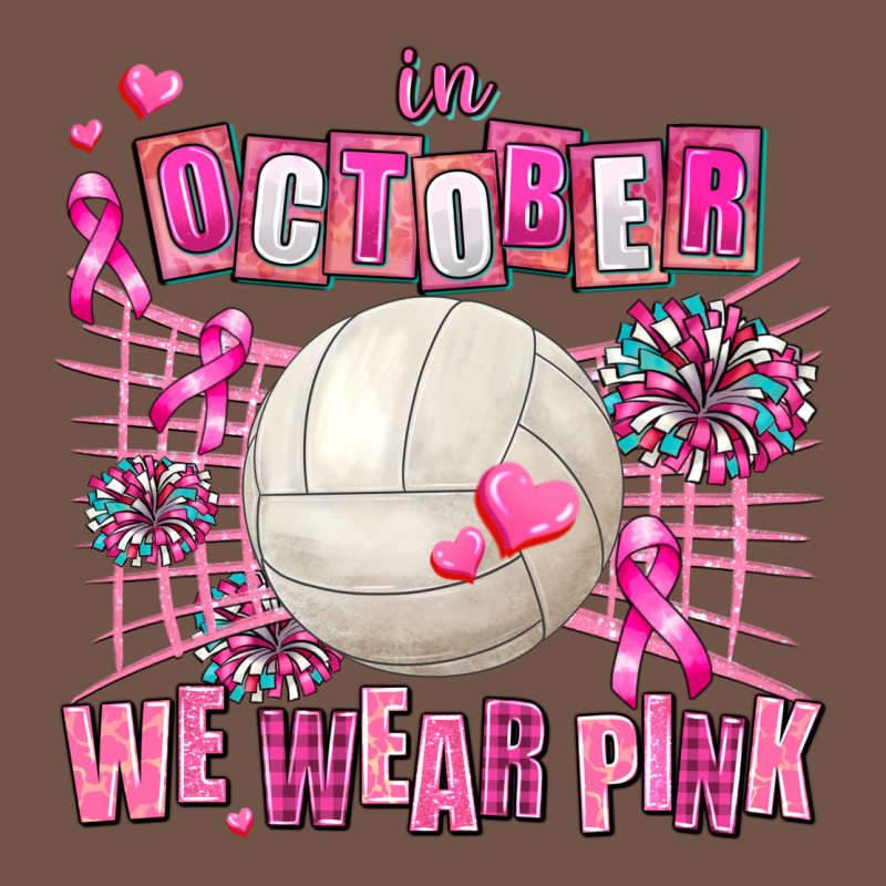 In October We Wear Pink Volleyball Premium Sweatshirt by AdoDesignShop | Teevron