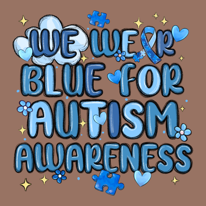 We Wear Blue For Autism Awareness Premium Hoodie by MaliasSmallBusiness | Teevron