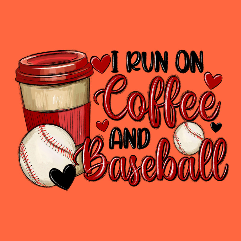 I Run On Coffee And Baseball Premium Hoodie by MaliasSmallBusiness | Teevron