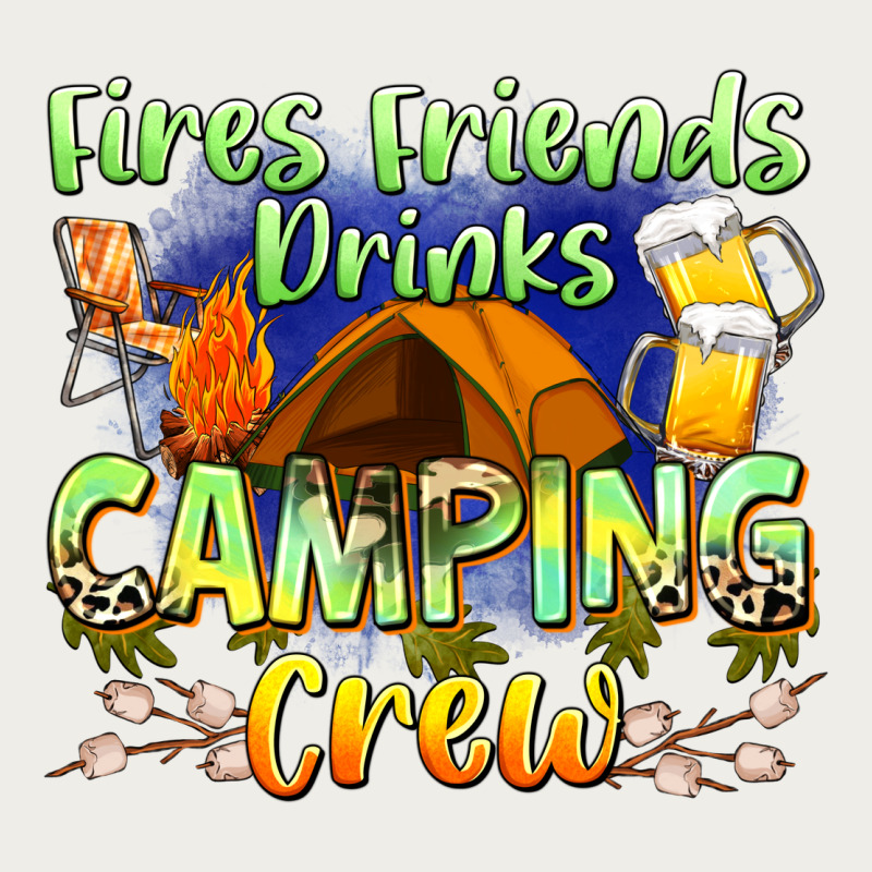 Fires Friends Drinks Camping Crew Zipper Hoodie by Zillion Design Studio | Teevron