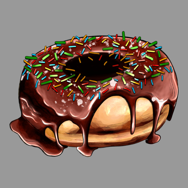 Chocolate Donut With Candies Vintage Hoodie by AdoDesignShop | Teevron