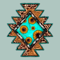 Aztec Leopard Turquoise Sunflower Premium Sweatshirt | Teevron