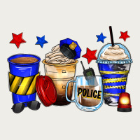 Police Coffee Cups Zipper Hoodie | Teevron