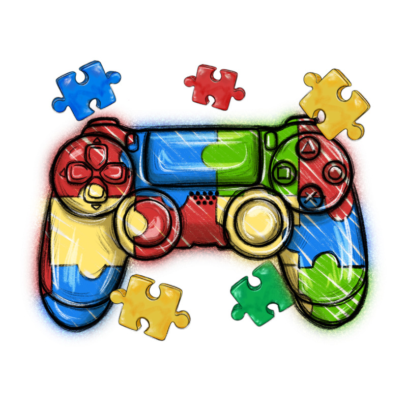 Autism Awareness Video Game Controller Premium Hoodie by MaliasSmallBusiness | Teevron