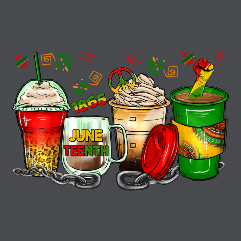 Juneteenth Coffee Cups Zipper Hoodie by Zillion Design Studio | Teevron