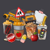 School Bus Coffee Cups Heavyweight Hoodie | Teevron