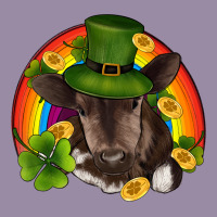 St Patricks Day Baby Cow Shamrock Rainbow Gold Classic Tee | Teevron