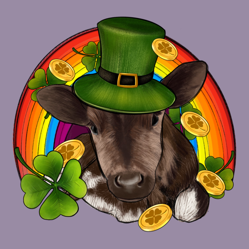 St Patricks Day Baby Cow Shamrock Rainbow Gold Classic Tee by RanaPortraitStore | Teevron