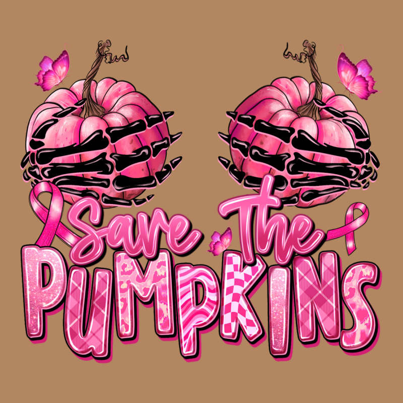 Save The Pumpkins Breast Cancer Long Sleeve Tee by RanaPortraitStore | Teevron