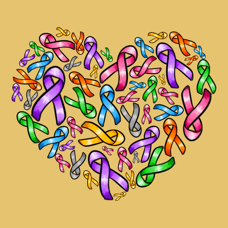 Cancer Ribbon Heart Premium Sweatshirt by AdoDesignShop | Teevron
