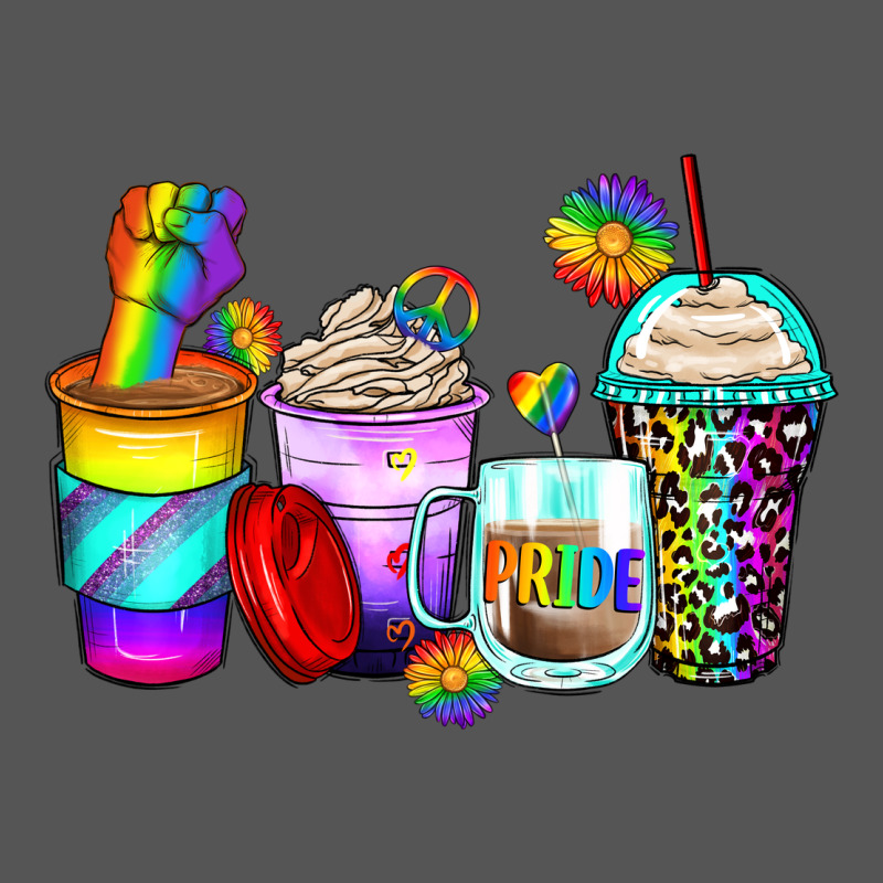 Pride Coffee Cups Zipper Hoodie by Zillion Design Studio | Teevron