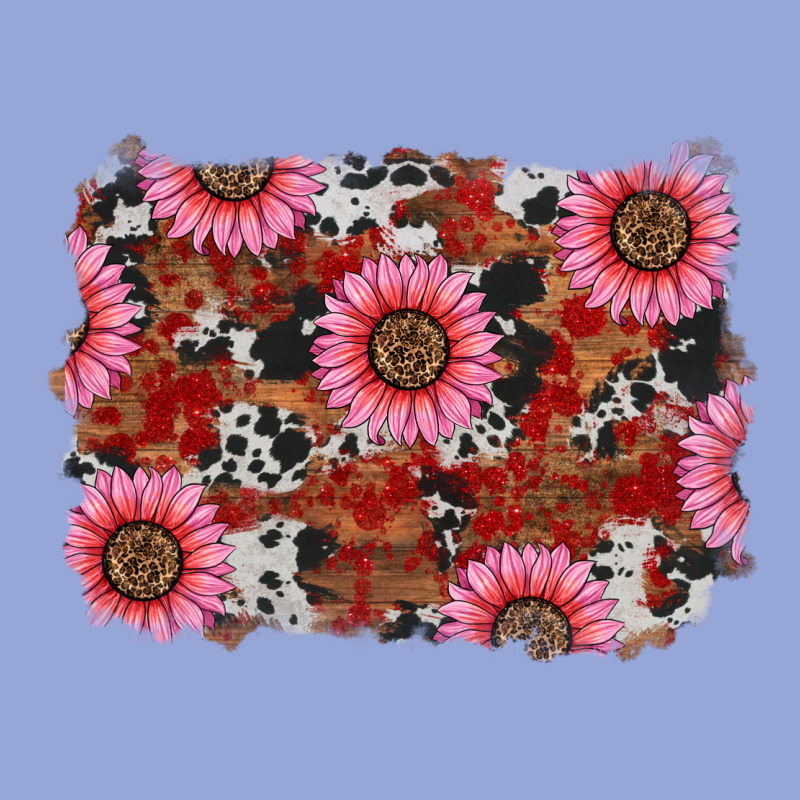 Valentine's Day Sunflowers Leopard Cowhide Background Classic Tee by RanaPortraitStore | Teevron