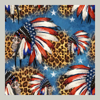 4th Of July Indian Headdress Seamless Pattern Heavyweight Hoodie | Teevron