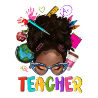 teacher afro messy bun | Teevron