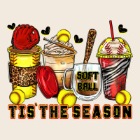 Tis' The Season Softball Coffee Cups Zipper Hoodie | Teevron