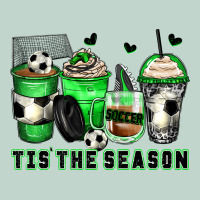 Tis' The Season Soccer Coffee Cups Zipper Hoodie | Teevron
