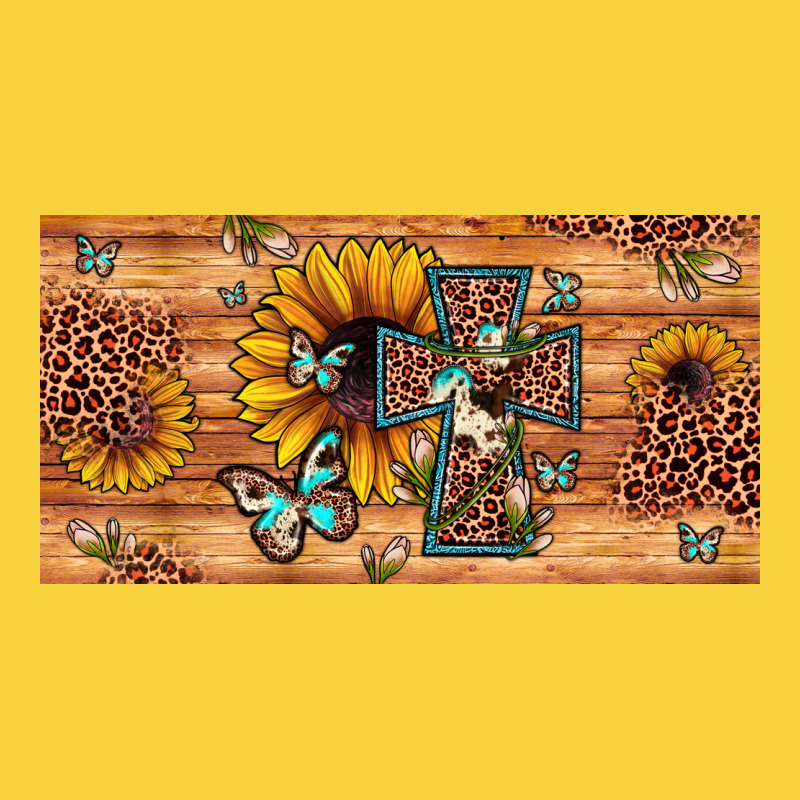 Leopard Cross Butterfly Sunflower Premium Sweatshirt by JahusDesignShop | Teevron