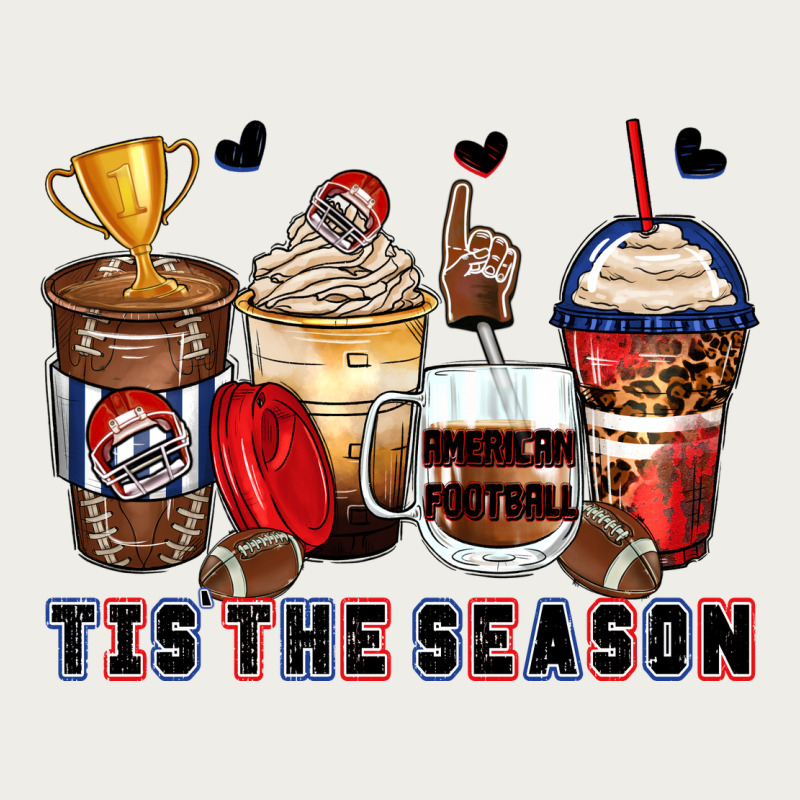 Tis' The Season American Football Coffee Cups Zipper Hoodie by Zillion Design Studio | Teevron