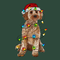 Cockapoo With Christmas Lights Zipper Hoodie | Teevron