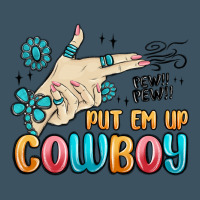 Western Turquoise Put Em Up Cowboy Urban Hoodie | Teevron