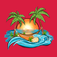 Sunset Beach Scene Premium Hoodie | Teevron