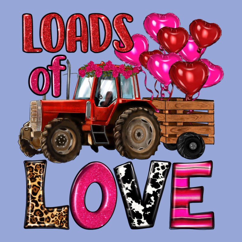 Valentine's Day Loads Of Love Tractor With Pin Heart Balloons Classic Tee by RanaPortraitStore | Teevron