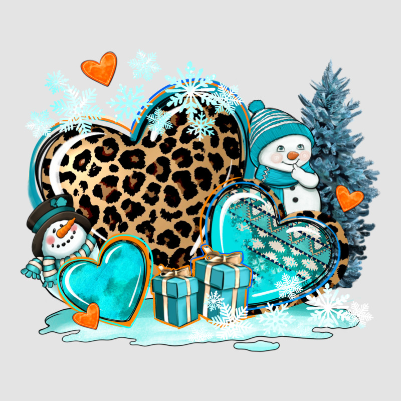 Winter Hearts With Snowmans Premium Sweatshirt by AdoDesignShop | Teevron