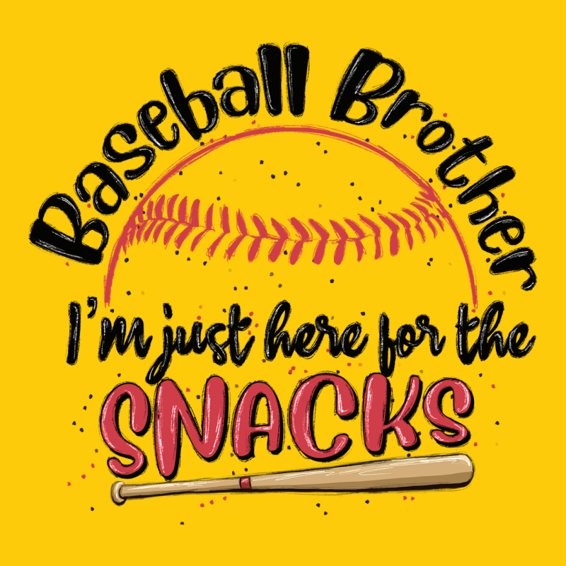 Baseball Brother I'm Just Here For The Snacks Premium Hoodie by MaliasSmallBusiness | Teevron