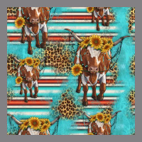 Longhorn Bull Seamless Pattern Heavyweight Hoodie | Teevron