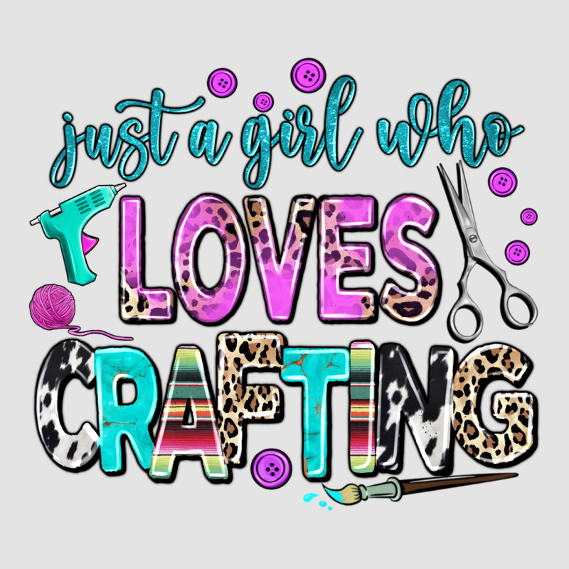 Just A Girl Who Loves Crafting Premium Sweatshirt by AdoDesignShop | Teevron