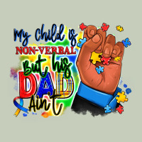 My Child Is Non Verbal But His Dad Aint Afro Hand Long Sleeve Tee | Teevron