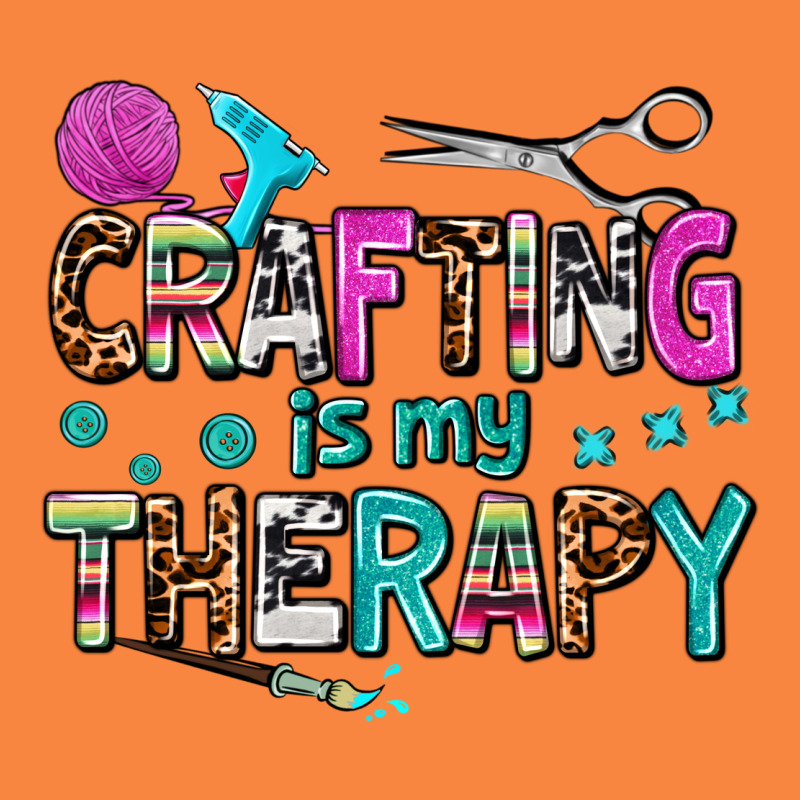 Crafting Is My Therapy Premium Sweatshirt by AdoDesignShop | Teevron