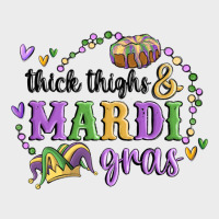 Thick Thighs Mardi Gras Urban Hoodie | Teevron