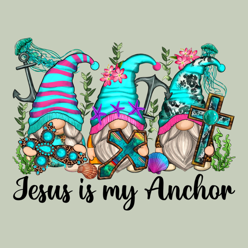 Jesus Is My Anchor Gnomes Long Sleeve Tee by Zillion Design Studio | Teevron