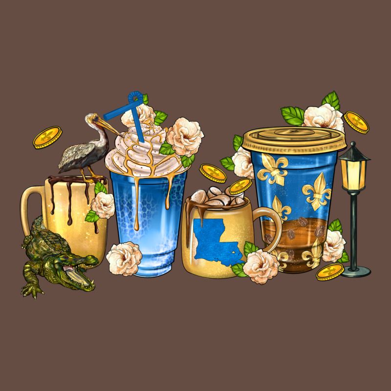 Louisiana Coffee Cups Long Sleeve Tee by texasbilliewilder | Teevron