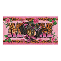 danchshund mom license plate template | Teevron