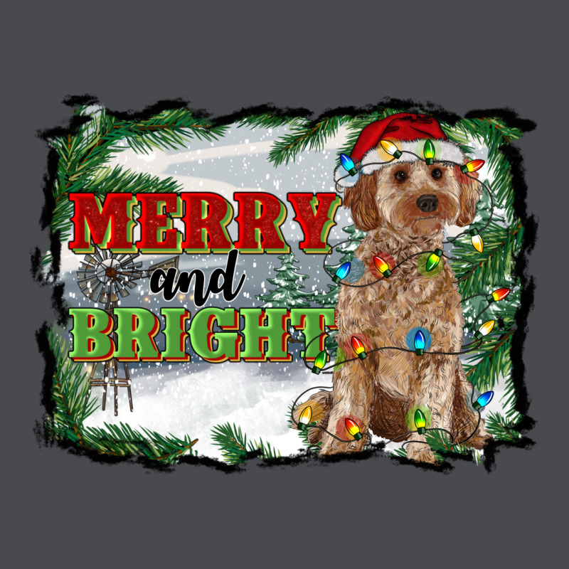 Merry And Bright Cockapoo Zipper Hoodie by RanaPortraitStore | Teevron
