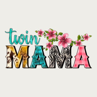 Twin Mama With Flowers Zipper Hoodie | Teevron