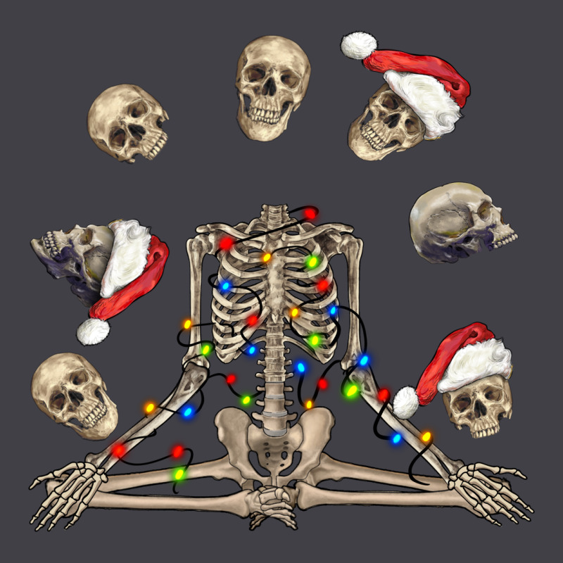 Christmas Human Skeleton And Skulls Heavyweight Hoodie by FaDigitalArtStudio | Teevron