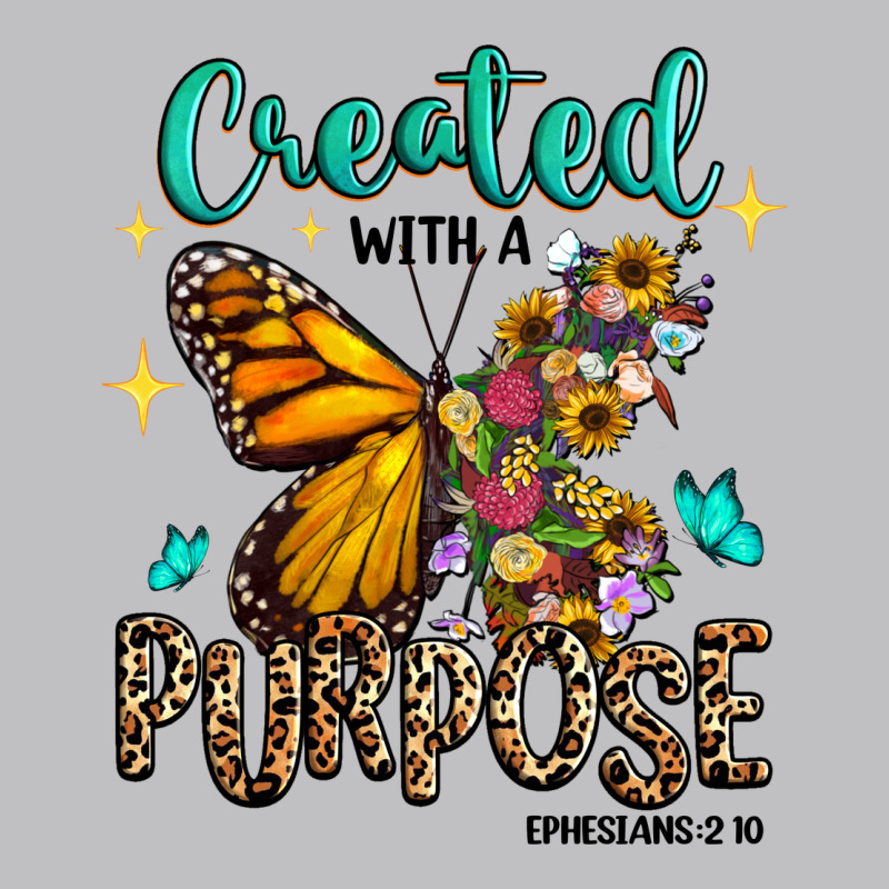 Created With A Purpose Ephesians 2 10 Long Sleeve Tee by RanaPortraitStore | Teevron