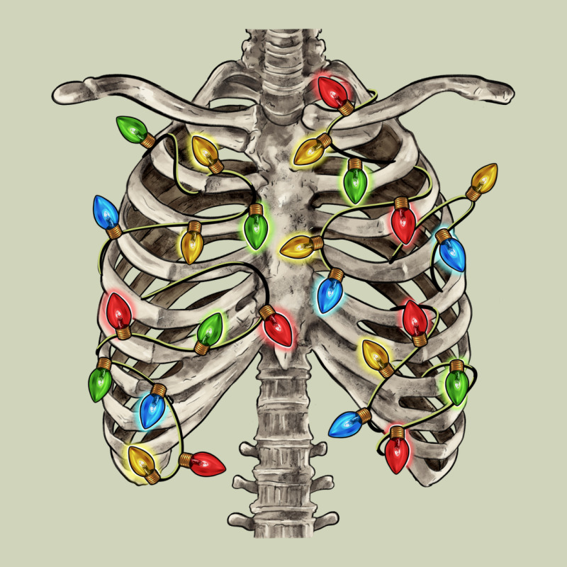 Christmas Rib Cage Heavyweight Hoodie by FaDigitalArtStudio | Teevron