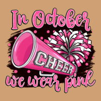 In October We Wear Pink Cheer Vintage Tee | Teevron