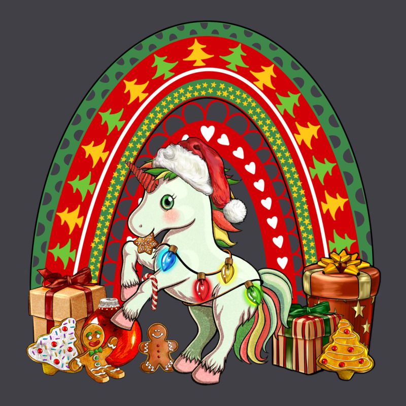 Christmas Unicorn Rainbow Heavyweight Hoodie by FaDigitalArtStudio | Teevron
