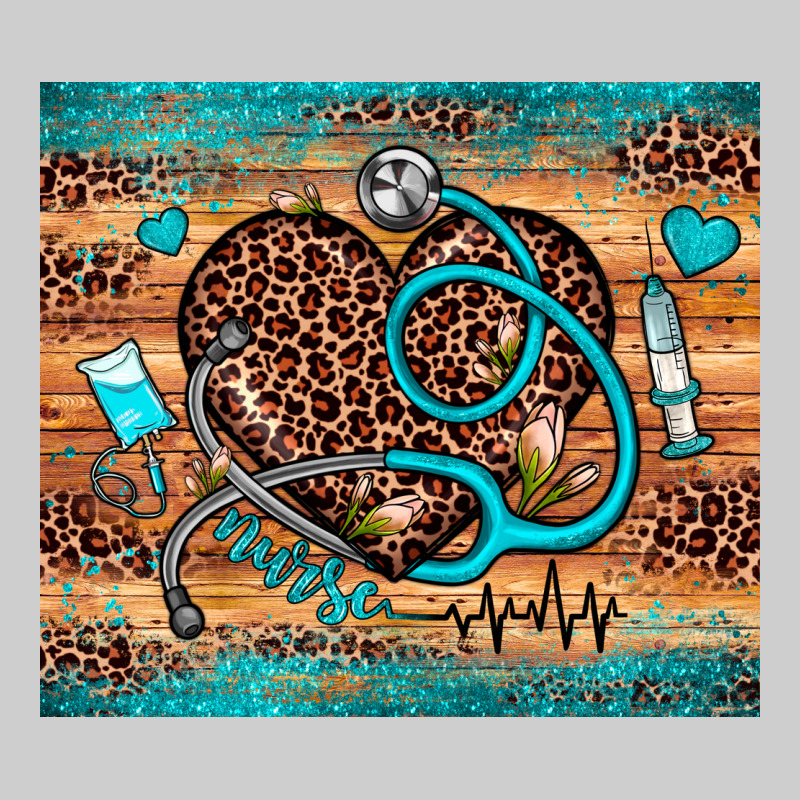 Nurse Leopard Heart Premium Sweatshirt by JahusDesignShop | Teevron