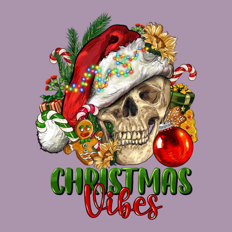Christmas Vibes Human Skull Heavyweight Hoodie by FaDigitalArtStudio | Teevron
