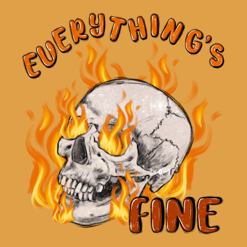 Everything's Fine Premium Hoodie by MaliasSmallBusiness | Teevron