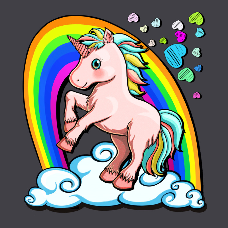 Cute Unicorn With Rainbow Heavyweight Hoodie by FaDigitalArtStudio | Teevron
